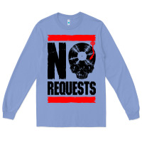 Colony Blue no requests dj turntable vinyl record Long Sleeve Tee - linhVisuals