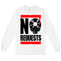 White no requests dj turntable vinyl record Long Sleeve Tee - linhVisuals