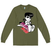 Army Green josuke very bizarre Long Sleeve Tee - linhVisuals