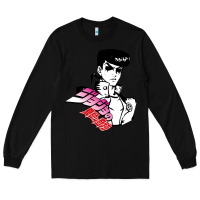 Black josuke very bizarre Long Sleeve Tee - linhVisuals