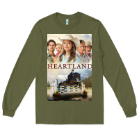 Army Green heartland for men and women Long Sleeve Tee - linhVisuals