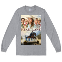 Heather Grey heartland for men and women Long Sleeve Tee - linhVisuals