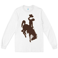 White wyoming athletics Long Sleeve Tee - linhVisuals