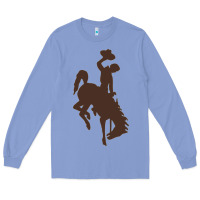 Colony Blue wyoming athletics Long Sleeve Tee - linhVisuals