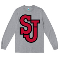 Heather Grey st. john's red Long Sleeve Tee - linhVisuals