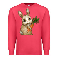Cardinal Happy Easter With Bunny And Carrot Premium Sweatshirt - RanaPortraitStore