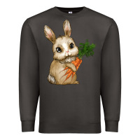 Smoke Happy Easter With Bunny And Carrot Premium Sweatshirt - RanaPortraitStore