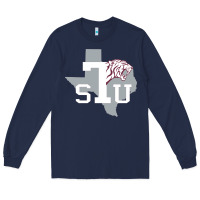 Navy texas southern Long Sleeve Tee - linhVisuals