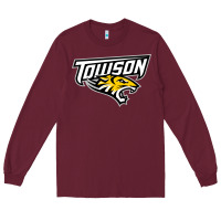 Burgundy towson tigers Long Sleeve Tee - linhVisuals