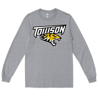 Heather Grey towson tigers Long Sleeve Tee - linhVisuals