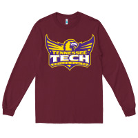 Burgundy tennessee tech Long Sleeve Tee - linhVisuals