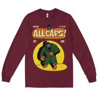 Burgundy madlib doom hip hop Long Sleeve Tee - linhVisuals