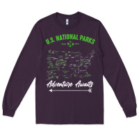 Plum national parks adventure lover camping hiking camper fan t shirt Long Sleeve Tee - linhVisuals