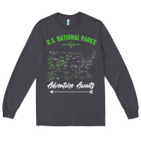 Smoke national parks adventure lover camping hiking camper fan t shirt Long Sleeve Tee - linhVisuals