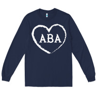 Navy aba therapy gift for behavior analyst  womens aba premium t shirt Long Sleeve Tee - linhVisuals