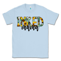 Dusty Blue Inked Mama Classic Tee - CowCowDesign