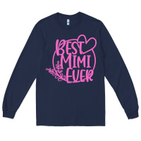 Navy best mimi ever Long Sleeve Tee - linhVisuals