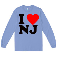 Colony Blue i love nj Long Sleeve Tee - linhVisuals