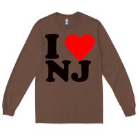Chestnut i love nj Long Sleeve Tee - linhVisuals