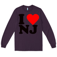 Plum i love nj Long Sleeve Tee - linhVisuals