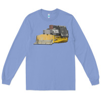 Colony Blue killdozer tread back tank top Long Sleeve Tee - linhVisuals