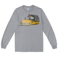 Heather Grey killdozer tread back tank top Long Sleeve Tee - linhVisuals
