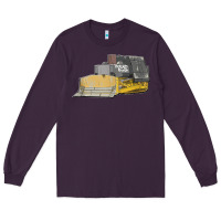 Plum killdozer tread back tank top Long Sleeve Tee - linhVisuals