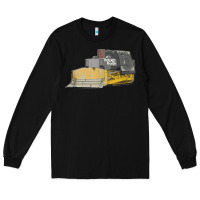 Black killdozer tread back tank top Long Sleeve Tee - linhVisuals