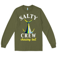 Army Green salty crew Long Sleeve Tee - linhVisuals