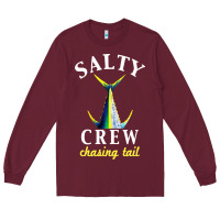 Burgundy salty crew Long Sleeve Tee - linhVisuals