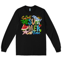 Black summer time Long Sleeve Tee - CowhideDigitalArt