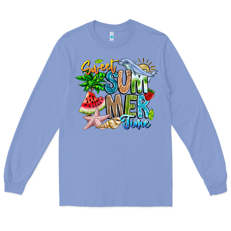 Summer Time Long Sleeve Tee by CowhideDigitalArt | Teevron