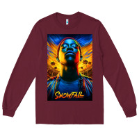 Burgundy snowfall fx tv show Long Sleeve Tee - linhVisuals