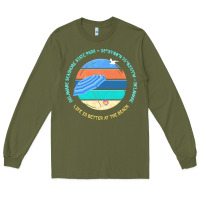 Army Green delaware seashore state park t  shirt delaware seashore state park, de Long Sleeve Tee - linhVisuals