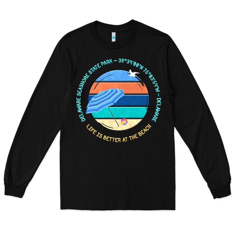 Delaware Seashore State Park T  Shirt Delaware Seashore State Park, De Long Sleeve Tee by linhVisuals | Teevron