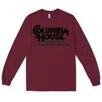 Burgundy columbia house record & tape club Long Sleeve Tee - linhVisuals