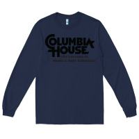 Navy columbia house record & tape club Long Sleeve Tee - linhVisuals