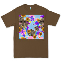 Cacao stars and sunflowers seamless pattern Premium Tee - FaDigitalArtStudio