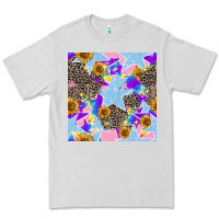 Dove Grey stars and sunflowers seamless pattern Premium Tee - FaDigitalArtStudio