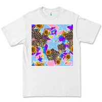 White stars and sunflowers seamless pattern Premium Tee - FaDigitalArtStudio