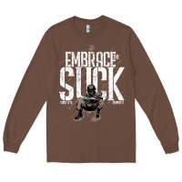 Chestnut EMBRACE THE SUCK VINTAGE Long Sleeve Tee - linhVisuals
