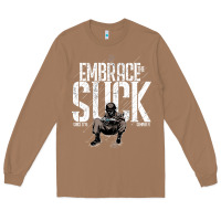 Toasted Coconut EMBRACE THE SUCK VINTAGE Long Sleeve Tee - linhVisuals