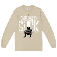 Mushroom EMBRACE THE SUCK VINTAGE Long Sleeve Tee - linhVisuals