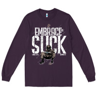 Plum EMBRACE THE SUCK VINTAGE Long Sleeve Tee - linhVisuals