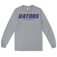 Heather Grey GATORS BASEBALL Long Sleeve Tee - linhVisuals