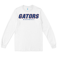 White GATORS BASEBALL Long Sleeve Tee - linhVisuals