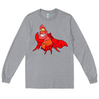 Heather Grey The Little Mermaid Sebastian Costume Long Sleeve Tee - linhVisuals