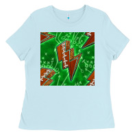 Baby Blue american football thunder Ladies Tee - BundleAndBundleShop