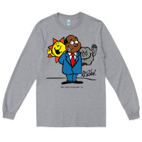 Heather Grey al roker Long Sleeve Tee - linhVisuals