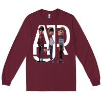 Burgundy ajr [tb] Long Sleeve Tee - linhVisuals